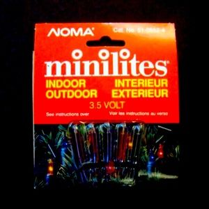 Noma Mini Lites 5 Multicolour 3.5 Volt Christmas Light Bulbs New No 51-0552-4